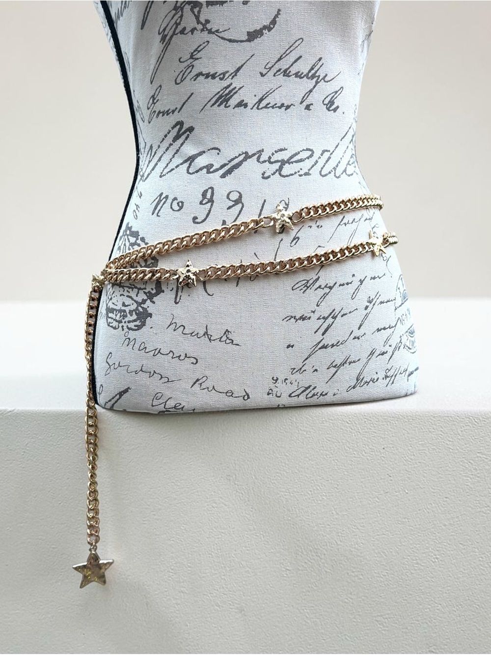 Free People Star Shine Chain Belt, OS In ‘Gold Rush’